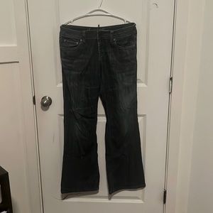 American eagle flair jeans, worn about 10 times and has no stains or rips.